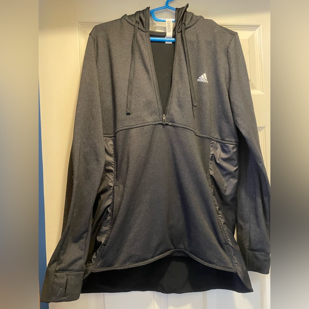 Adidas Climawarm quarter zip hooded jacket